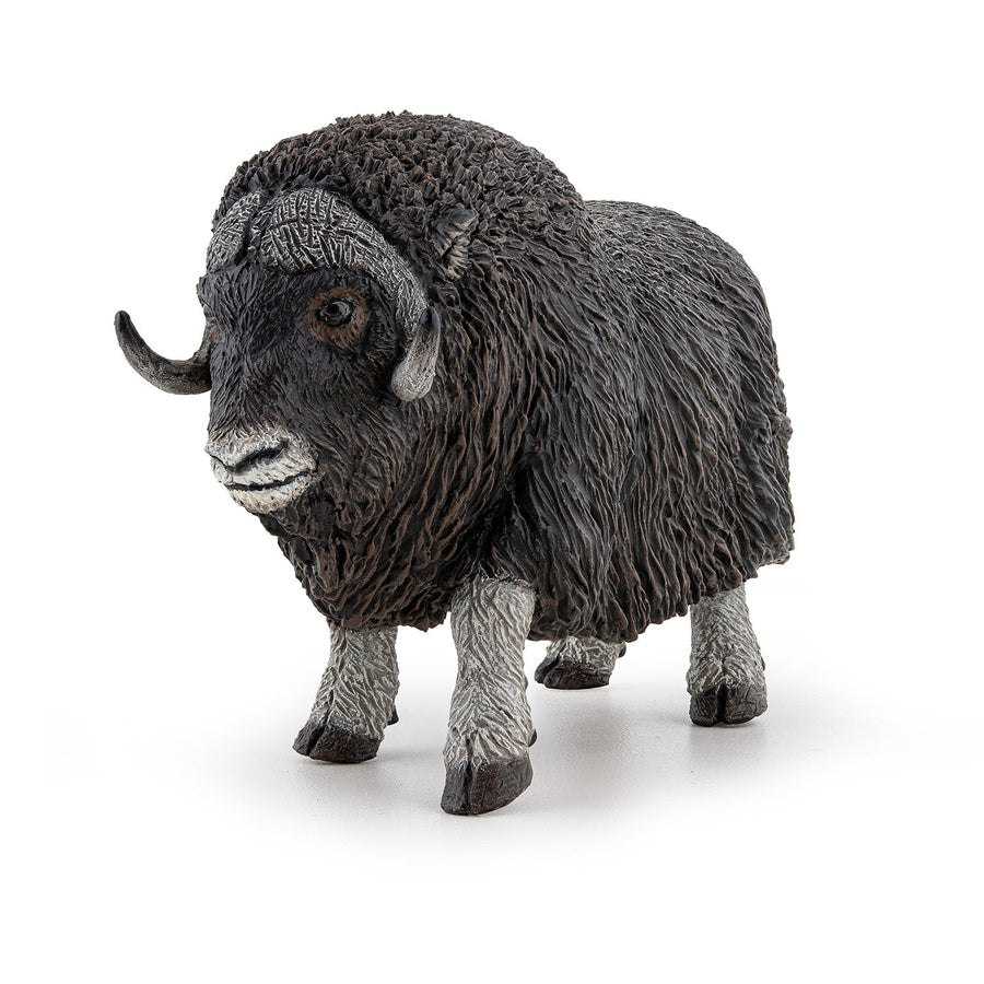 Figurine Bœuf musqué Papo en PVC, Collection Animaux sauvages, jouet éducatif idéal pour enfants et collectionneurs