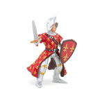 Prince Philippe rouge Papo en PVC, Collection Médiéval, jouet éducatif idéal pour enfants et collectionneurs