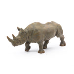 Figurine Rhinocéros noir Papo en PVC, thème savane, Collection Animaux sauvages, jouet éducatif idéal pour enfants et collectionneurs