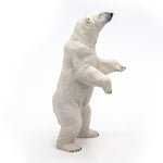 Figurine Ours polaire debout Papo en PVC, Collection Animaux sauvages, jouet éducatif idéal pour enfants et collectionneurs