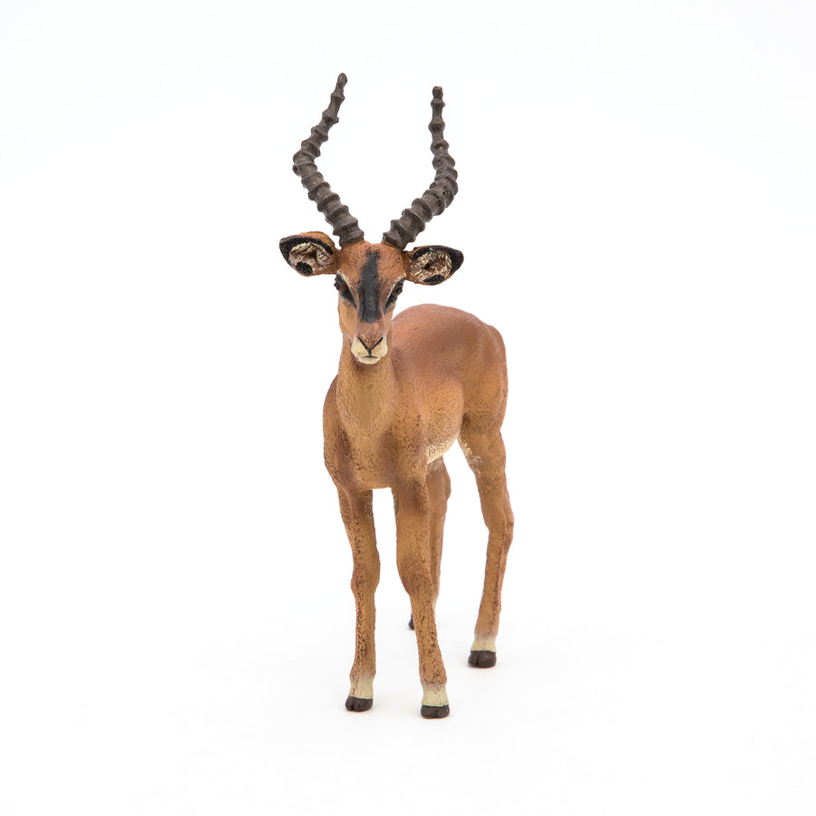 Figurine Impala Papo en PVC, thème savane, Collection Animaux sauvages, jouet éducatif idéal pour enfants et collectionneurs