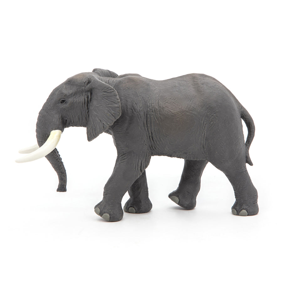Figurine Éléphant d'Afrique Papo en PVC, thème savane, Collection Animaux sauvages, jouet éducatif idéal pour enfants et collectionneurs