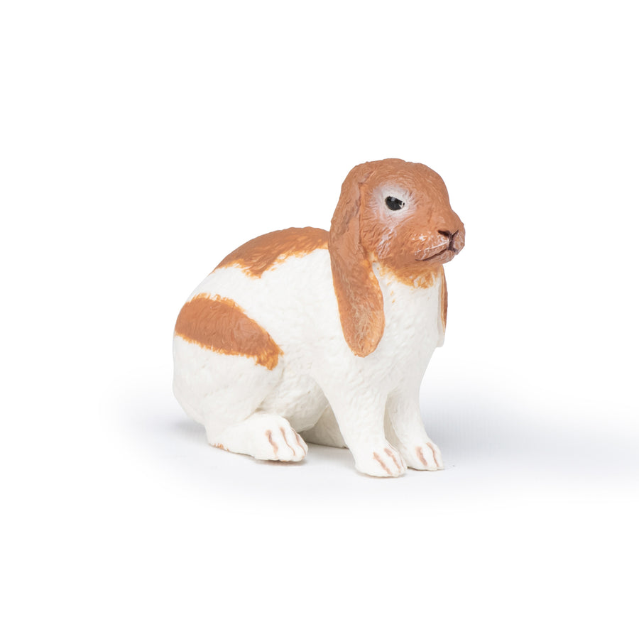 Figurine Lapin bélier Papo en PVC, thème basse-cour, Collection Vie à la ferme, jouet éducatif idéal pour enfants et collectionneurs