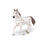 Jument appaloosa brune Papo en PVC, Collection chevaux, jouet éducatif idéal pour enfants et collectionneurs