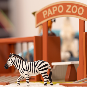 Männliche Zebrafigur